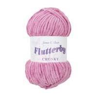 James C Brett Dusky Pink Flutterby Chunky Yarn 100 g
