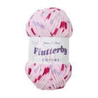 James C Brett Pink Lilac Multi Flutterby Chunky Yarn 100 g
