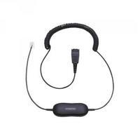 Jabra Black GN1200 CC QD to RJ9 Universal Headset Coiled Cord 88011-99