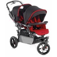 jane powertwin pro pushchair in red