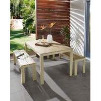 Jakarta Polywood Table and Bench Set