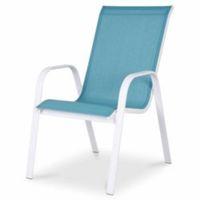 janeiro turquoise metal armchair