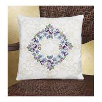 Janlynn Candlewicking Kit Floral Fantasy Pillow