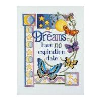 janlynn counted cross stitch kit dreams have no expiration date