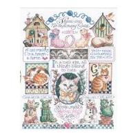 Janlynn Counted Cross Stitch Kit Cats, Cats, Cats
