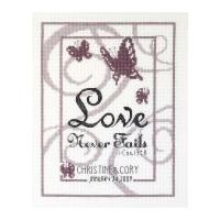 Janlynn Counted Cross Stitch Kit Love Never Fails