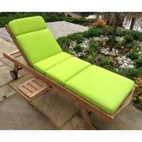 Jakarta Sun Lounger Cushion in Apple Green