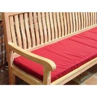 Jakarta 110cm 2 Seater Bench Cushion in Burgundy