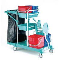 JANITORS TROLLEY GREEN 150 IN RILSAN