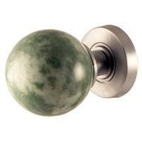 Jade Coloured Marble Door Knobs 60mm