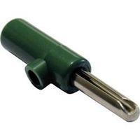 Jack plug Plug, straight Pin diameter: 4 mm Green Schnepp 1 pc(s)