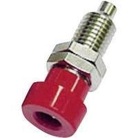 Jack socket Socket, vertical vertical Pin diameter: 4 mm Red Schützinger BU 403 rt 1 pc(s)