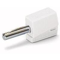 Jack plug Plug, straight Pin diameter: 4 mm White WAGO 215-611 1 pc(s)