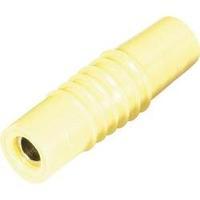 Jack socket Plug, straight Pin diameter: 4 mm Yellow Schnepp KP 4000 S 1 pc(s)