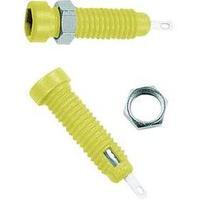 Jack socket Socket, vertical vertical Pin diameter: 2 mm Yellow MultiContact LB2-IF 1 pc(s)