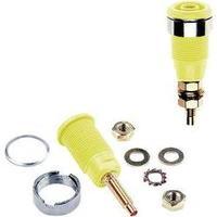 Jack socket Socket, vertical vertical Pin diameter: 4 mm Green-yellow MultiContact SLB4-G 1 pc(s)