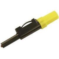 jack plug plug straight pin diameter 4 mm yellow sks hirschmann sls 10 ...