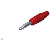 Jack plug Plug, straight Pin diameter: 4 mm Red SKS Hirschmann VON 20 1 pc(s)