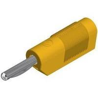 jack plug plug straight pin diameter 4 mm yellow sks hirschmann vsb 20 ...