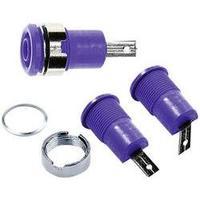 Jack socket Socket, vertical vertical Pin diameter: 4 mm Violet MultiContact SLB4-F/A 1 pc(s)