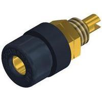 Jack socket Socket, vertical vertical Pin diameter: 4 mm Black SKS Hirschmann BIL 30 Au 1 pc(s)