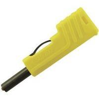 jack plug plug straight pin diameter 4 mm yellow sks hirschmann sls 20 ...