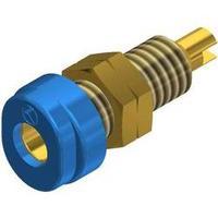 Jack socket Socket, vertical vertical Pin diameter: 4 mm Blue SKS Hirschmann BUG 10 Au 1 pc(s)