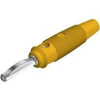 Jack plug Plug, straight Pin diameter: 4 mm Yellow SKS Hirschmann VQ 30 1 pc(s)