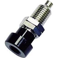 Jack socket Socket, vertical vertical Pin diameter: 4 mm Black Schützinger BU 403 sz 1 pc(s)