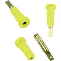 Jack socket Socket, vertical vertical Pin diameter: 2 mm Yellow MultiContact EB2 1 pc(s)