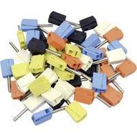 Jack plug Plug, straight Pin diameter: 4 mm Black, Yellow, Blue, White, Orange WAGO 215-111 50 pc(s)