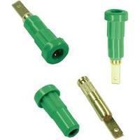 Jack socket Socket, vertical vertical Pin diameter: 2 mm Green MultiContact EB2 1 pc(s)