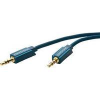 Jack Audio/phono Cable [1x Jack plug 3.5 mm - 1x Jack plug 3.5 mm] 1.50 m Blue gold plated connectors clicktronic