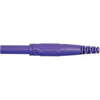 Jack socket Socket, straight Pin diameter: 4 mm Violet MultiContact XK-410 1 pc(s)