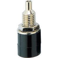 Jack socket Socket, vertical vertical Pin diameter: 4 mm Black BKL Electronic 72307 1 pc(s)