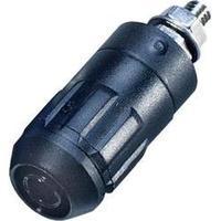 Jack socket Socket, vertical vertical Pin diameter: 4 mm Black MultiContact XUB-G 1 pc(s)