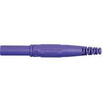 Jack plug Plug, straight Pin diameter: 4 mm Violet MultiContact XL-410 1 pc(s)