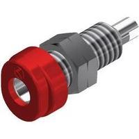 Jack socket Socket, vertical vertical Pin diameter: 4 mm Red SKS Hirschmann BUG 10 1 pc(s)