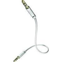 Jack Audio/phono Cable [1x Jack plug 3.5 mm - 1x Jack plug 3.5 mm] 1.50 m White gold plated connectors Inakustik