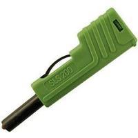 Jack plug Plug, straight Pin diameter: 4 mm Green SKS Hirschmann SLS 200 1 pc(s)