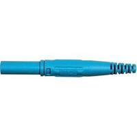 Jack plug Plug, straight Pin diameter: 4 mm Blue MultiContact XL-410 1 pc(s)