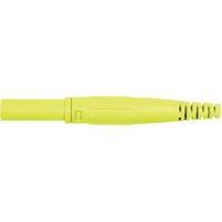 Jack plug Plug, straight Pin diameter: 4 mm Yellow MultiContact XL-410 1 pc(s)