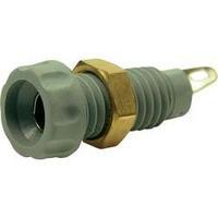 Jack socket Socket, vertical vertical Pin diameter: 4 mm Grey Cliff CL1458A 1 pc(s)