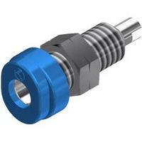 Jack socket Socket, vertical vertical Pin diameter: 4 mm Blue SKS Hirschmann BUG 10 1 pc(s)