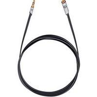 Jack Audio/phono Extension cable [1x Jack plug 3.5 mm - 1x Jack socket 3.5 mm] 5 m Anthracite gold plated connectors Oeh