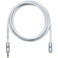 Jack Audio/phono Extension cable [1x Jack plug 3.5 mm - 1x Jack socket 3.5 mm] 5 m White gold plated connectors Oehlbach