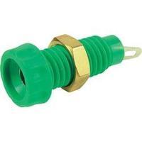 Jack socket Socket, vertical vertical Pin diameter: 4 mm Green Cliff CL1460A 1 pc(s)