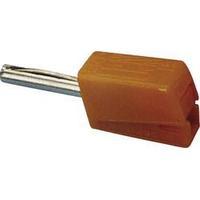 Jack plug Plug, straight Pin diameter: 4 mm Orange WAGO 215-211 1 pc(s)