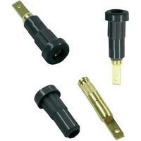 Jack socket Socket, vertical vertical Pin diameter: 2 mm Black MultiContact EB2 1 pc(s)