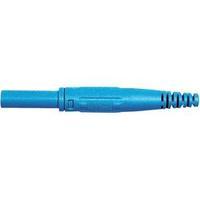 Jack socket Socket, straight Pin diameter: 4 mm Blue MultiContact XK-410 1 pc(s)